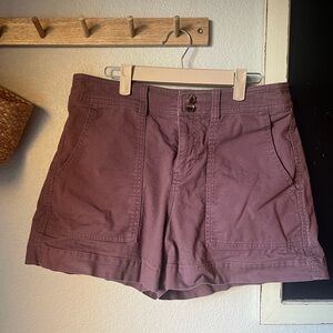 A New Day High Rise Stretch Shorts Plum